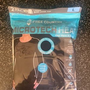 Free Country Microtech base layer top - 2 pack - size Large